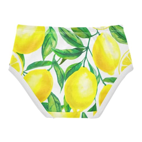 Yellowe Lemons Lime Girl Panties Cute Toddler Underwear Custom Cotton Print Briefs Girls Undies 2t2
