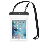 MoKo Waterproof Case, Dustproof Tablet Case Compatible with iPad Mini 6 2021, iPad mini 5/4/3/2/1, Galaxy Tab A 8.0/8.4, Tab A7 Lite 8.7, Tab E 8.0, Huawei MatePad M5/T8 up to 8.3 Inches - Clear