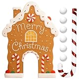 Golfspiele Für Kinder | Weihnachtliches Tragbares Wiederverwendbares,Golfspiel Mit Bällen Und Zuckerstangen,Für Wohnzimmer Garten Partys Zusammenkünfte Veranstaltungen Feiern Kinder Jugendliche Erwach