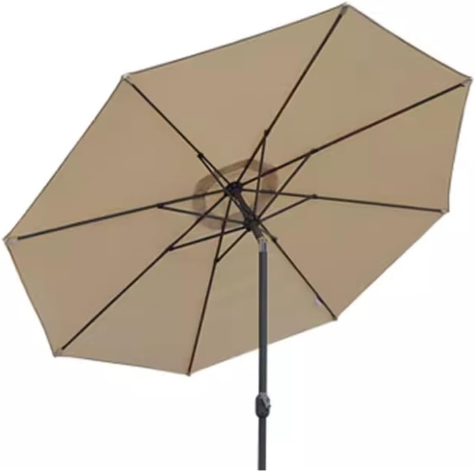 Outdoor Parasol 106.2in Patio Umbrella Outdoor Sun Umbrella with Push Button Tilt and 8 Ribs Beach Umbrella Without Base Patio Garden Umbrella(A-2.7m/9FT)