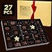 Gourmet Chocolate Gift Box Valentines, 27 Chocolates Pack of Premium Belgium Assorted Chocolate, Ideal for Easter Gift Basket and Holiday Celebrations 11.3 OZ