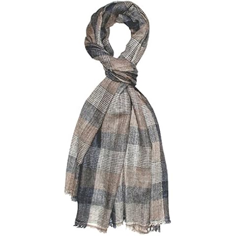 Lorenzo Cana Herren Schal Schaltuch 100% Kaschmir flauschig leichter Männerschal Kaschmirschal Naturfaser 70 cm x 200 cm Cover