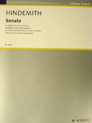 Sonata for Alto Saxophone and Piano      Sheet music – January 1, 1956