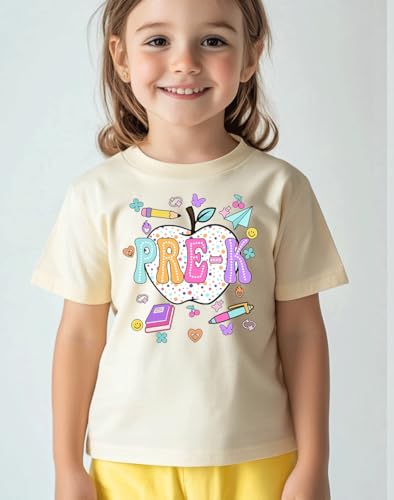 Image of Kids Toddler Boys Girls Back to School Shirt First Day of Preschool T-Shirt Short Sleeve Top