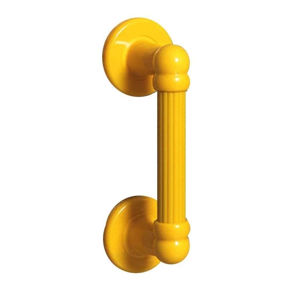 Maniglia Doccia, Maniglione Da Bagno, Maniglia for barra di sostegno spessa montata a parete, corrimano for bagno in metallo, asta doccia, staffa ausiliaria for bagno in alluminio spaziale(Yellow,40cm