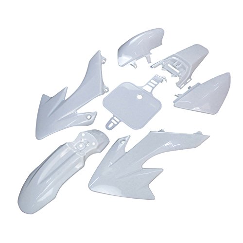 image for TC-Motor White Fender Body Work Plastic Fairing Kit For Honda XR50 CRF