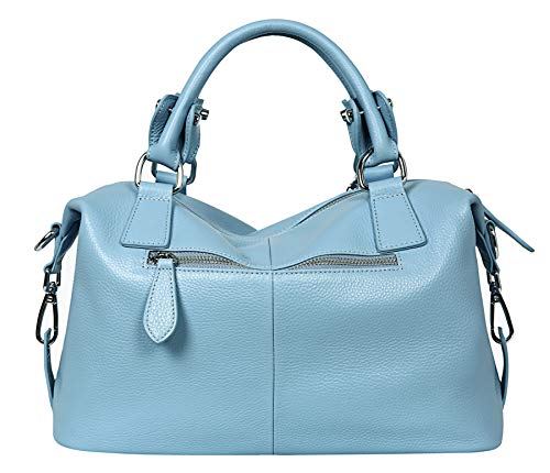Image of HESHE Womens Genuine Leather Purse Satchel Tote Bags Ladies Real Leather Bags Crossbody Handbags