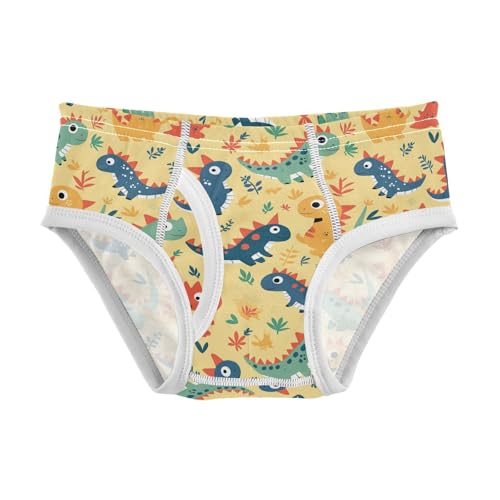 visesunny Boys Potty Training Underwear Colorful Dumb Dinosaur Breathe Cotton Briefs Size 2T-8Y for Toddler