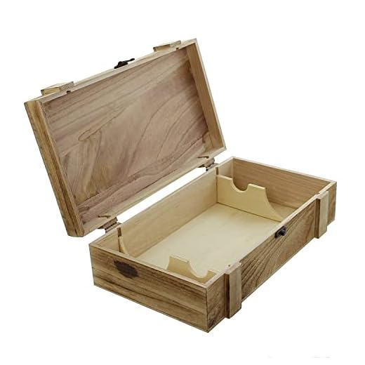 RAYHER 62296000 Holz Schatulle Rahmen FSC Mix Credit, 25 x 14 x 6 cm 5 Weinkiste"Rustikal" aus Holz, braun, für 2 Flaschen, Geschenkbox Dekokiste Holztruhe