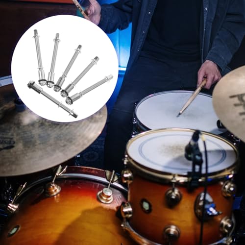 SHOWERORO 6pcs Tornillos de Hardware para Batería Tensión para Set de Tambor de Redoble Piezas de Repuesto miniatura 5
