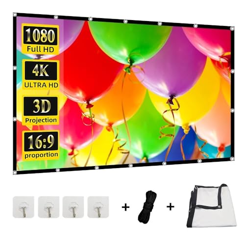 Pantalla portátil plegable para proyector 200 pulg 16:9 miniatura 3