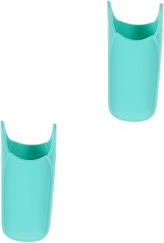 WOONEKY 2pcs Silicone Hair Iron Cover Sleeve for Safe Styling Protects Skin from Burns Elegant for Curling and Straightening Tools