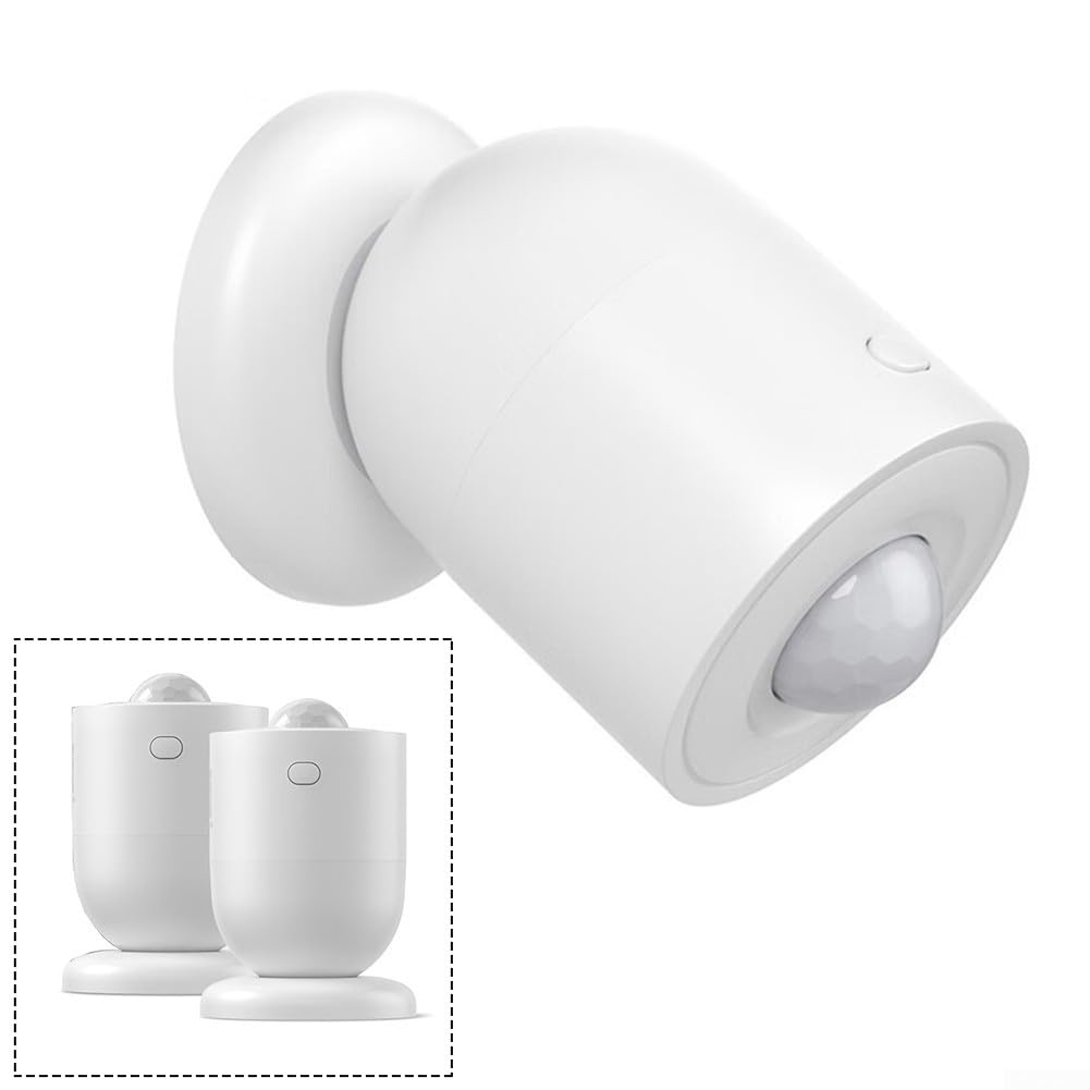 Smart Home Bewegungsmelder für Zigbee 3.0, kabelloser PIR-Detektor für Sicherheitsalarmsystem, Szenenaktivierung, Weiß, 2 Stück