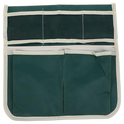 SOLUSTRE Bolsa para Asiento de Rodillas de Jardín en Tela Oxford 600d Verde Amplio Espacio y Fácil Transporte para Amantes Jardinería