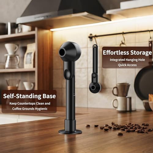 Image of 2 Pcs Coffee Scoop with Funnel for Reusable K Cup, 2 TBSP Measuring Spoon | Mess-Free Funnel Design, Sliding Leveler for Precise 2 TBSP, Long Handle for Ground Coffee, Protein Powder & Tea