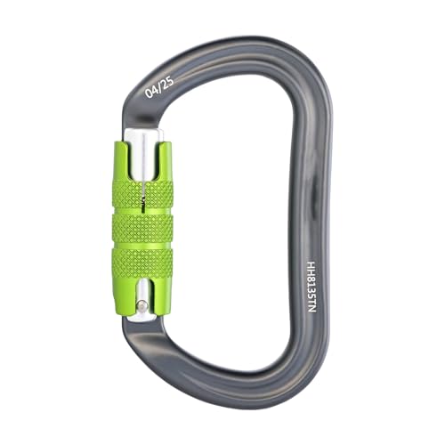 Mousqueton de verrouillage en alliage d'aluminium robuste pour sac à dos de camping