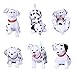 6pcs Mini Dog Figure Cake Toppers, Fairy Garden Miniature Dog Figurines Fairy Garden Miniature Moss Landscape DIY Terrarium Crafts Ornament(Dalmatian)