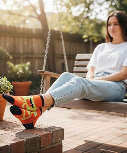 Image of Tipi Toe Women's 10 Pairs Lightweight Colorful Socks - Fun Low Cut Patterns for All-Day Comfort and Easy Everyday Style