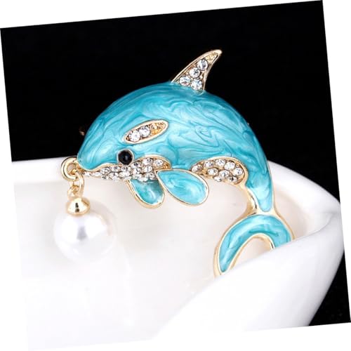 Broche marine dauphin : ajustez et décorez vos décolletés avec ces clips strass - 5