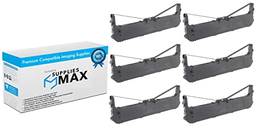 Cintas de impresora negro compatible Porelon 6 unidades miniatura 1