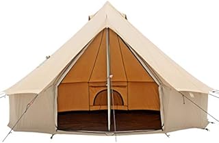 WHITEDUCK Regatta Canvas Bell Tent - w/Stove Jack, Waterproof, 4 Season Luxury Outdoor Camping and Glamping Yurt Tent Made from Breathable 100% Cotton Canvas (16'5