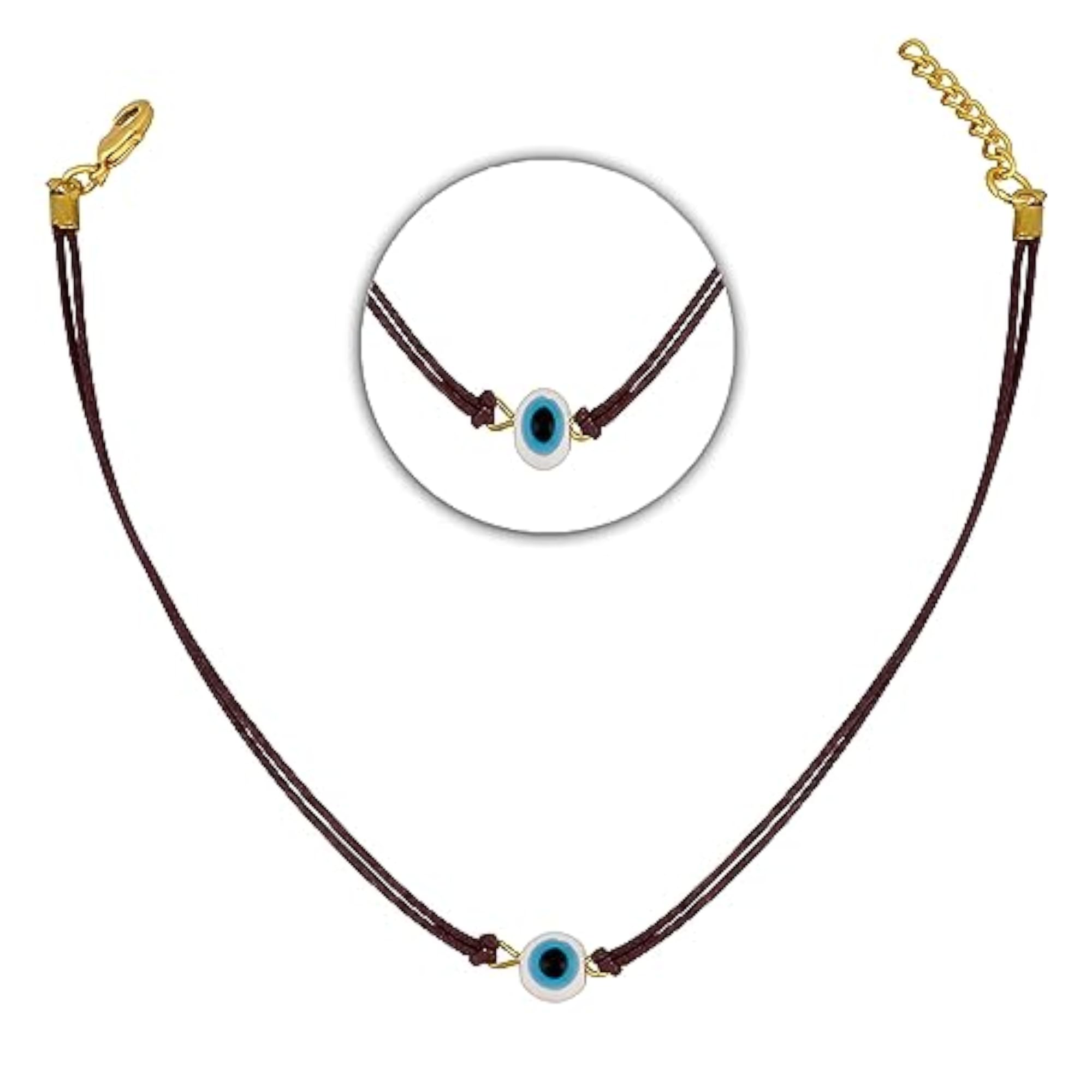 Gold Plated Evil Eye Necklace