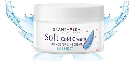 Granthveda Soft Light Moisturizing Cream | Non-Sticky & Fast-Absorbing | 24-Hour Hydration | Ayurvedic Face, Body & Hand Cream | Enriched with Vitamin E | 50g