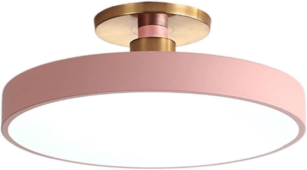 Plafonnier LED rond 30cm pour salon avec intensité réglable à trois couleurs