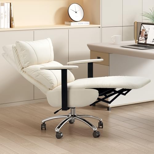 Reclining Office Chair with Adjustable Headrest and Footrest, 170...