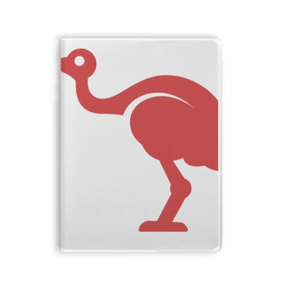 Evita perder tus ideas con el cuaderno Australia Avestruz de tapa blanda y diario rojo