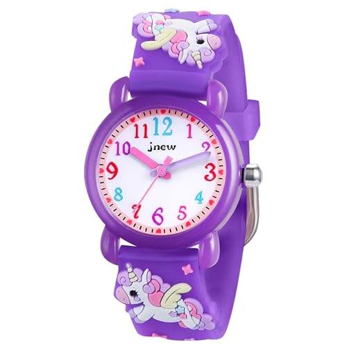 Vicloon Kinder Analog Quarz Uhr, Kinder Uhr mit 3D Cartoon...