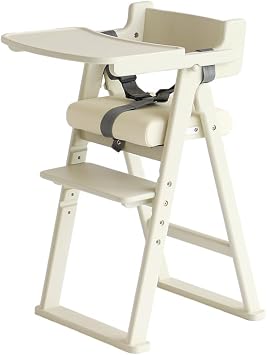 Kids Folding High Chair -coty- Ivory