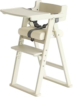 [市場]ベビーチェア 折りたたみ 完成品 木製 子供 ハイチェア キッズハイチェア キッズチェア 4段階調節 チェア アイボリー いちばかぐ 幅40x 奥行28.5～53x 高さ73cm いちばかぐ ILC-3740 Kids Folding High Chair -coty-[ILC-3740]