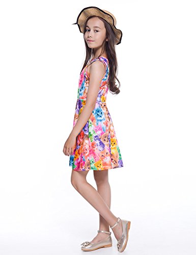 Jxstar Sleeveless Dresses for Girls Summer Swing Casual Clothes for Little Kids3