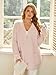 Snuggle Sac Cardigan Sweaters for Women with Pocket Trendy Casual Long Sleeve Tops Open Front Fall Winter Coats (Small, Soft Pink)