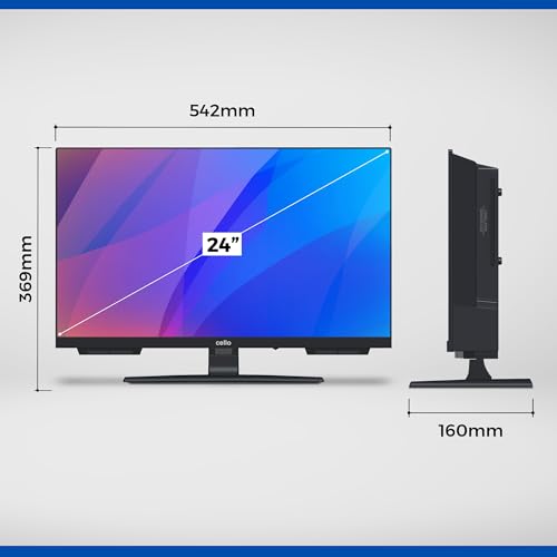 Miniatura 5 de Cello C2424f 24 Tv Hd Led Sin Marco Reproductor De Dvd Integrado Sintonizador Triple Dvb-C -S2 -T2 Pitch Sound Ideal Para Habitaciones Pequeñas Fabricado En Europa 2024