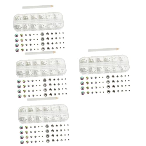 VALICLUD 4 Sets Strasssteine Nagelzubehör
