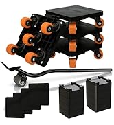 Heavy Duty Furniture and Appliance Roller Sliders Dolly Movers Set of 4 Cart Moving Coasters with...