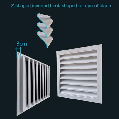 Alliage d'aluminium pour cette grille de ventilation carrée style B