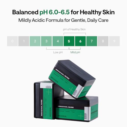 Image of MEDIHEAL Derma 365 Teetree Mask (30 Masks) - Daily Skin Care Mask for Deeply Comforting and Calming Skin with Teatree Active 4X