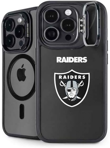 Skinit Kickstand Phone Case Compatible with iPhone 14 Pro Max - Officially Licensed NFL Las Vegas Raiders Team Jersey Design