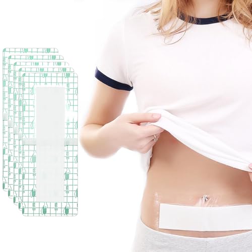 Waterproof Surgical Dressing 5pcs Surgical Wound dressings Waterproof Large Waterproof dressings for Wounds Waterproof dressings for Wounds Large plasters c Section Wound Dressing(10x25cm)