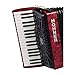 Hohner Bravo III 96 Chromatic Piano Key Accordion (Pearl Red)