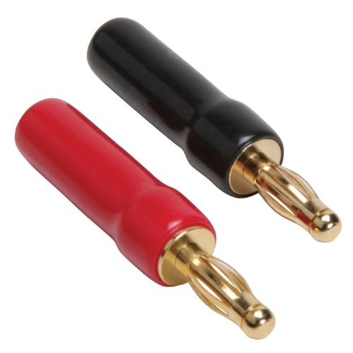 Gold Plated Screw Type Banana Plugs 18-12 AWG 4 Pcs.