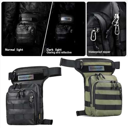 Bolsa pierna moto táctica e impermeable con ajuste ergonómico para viaje 6