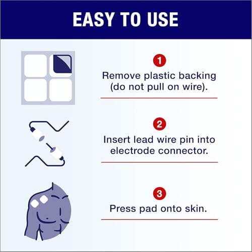 TENS-EMS Elektroden-Pads 5x5 cm,TENS Gerät Pads,Wiederverwendbar selbstklebenden Elektroden Pads,für TENS Geräte and EMS Trainer (20)