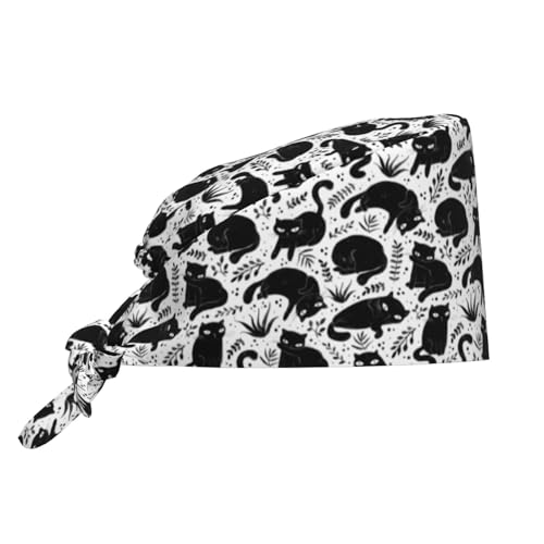 Image of Surgical Caps Men Women, Scrub Cap with Sweatband Adjustable