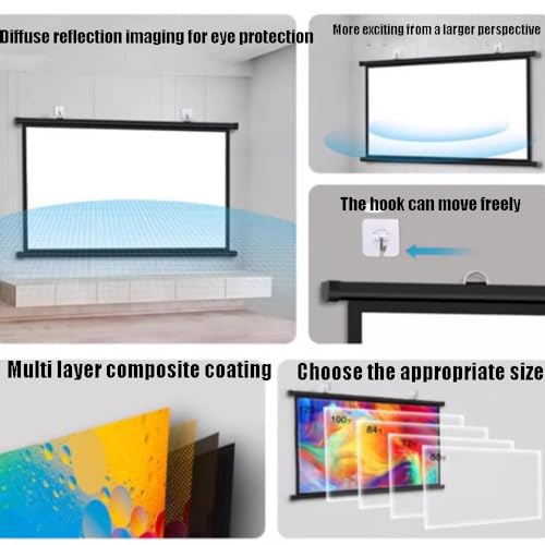 Pantalla de proyector manual 60" 16:9 miniatura 3