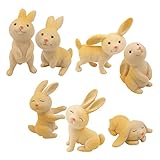 mini hasen deko Sichere und hohe Qualität: Kaninchen-Kuchenaufsätze werden aus hochwertigen, sehr langlebigen Materialien hergestellt, die für Kinder und Erwachsene sicher sind. Diese lustigen Figuren sind etwa 4-5 cm groß. Verwenden Sie sie ohne Sorgen auf Cupcakes, Geburtstagstorten und mehr!