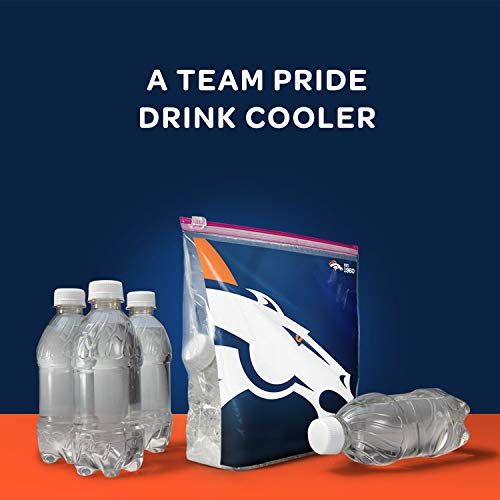 Ziploc Slider Storage Gallon Bag, Great for Grab-and-go Snacking, Tailgating or homegating, 20 Count- NFL Denver Broncos - Image 6